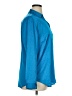 Ann Taylor 100% Polyester Blue Long Sleeve Blouse Size XL - photo 4