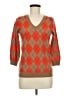 J.Crew 100% Wool Argyle Orange Wool Pullover Sweater Size M - photo 1