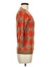 J.Crew 100% Wool Argyle Orange Wool Pullover Sweater Size M - photo 4