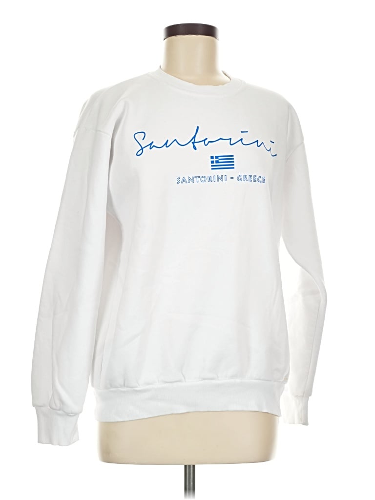 Pre-owned Assorted Brands Sweatshirt In White
