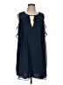 BCBGeneration 100% Polyester Blue Sleeveless Blouse Size L - photo 1