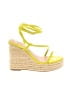 Shoedazzle Yellow Wedges Size 7 1/2 - photo 1