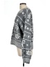 Pink Rose Print Gray Pullover Sweater Size L - photo 5