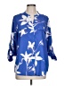 Calvin Klein Blue 3/4 Sleeve Blouse Size L - photo 1