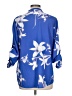 Calvin Klein Blue 3/4 Sleeve Blouse Size L - photo 2
