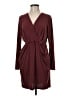 BCBGeneration Solid Burgundy Casual Dress Size M - photo 1