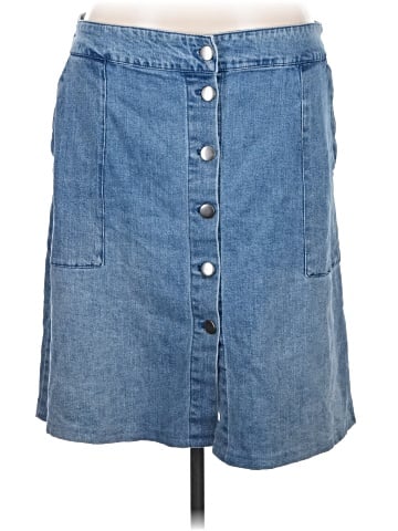 Ava & Viv Denim Skirt (view 1)