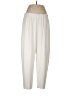 Eileen Fisher 100% Silk Solid Ivory Silk Pants Size L - photo 1