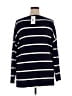 Lafayette 148 New York Stripes Blue Pullover Sweater Size XXL - photo 2