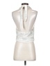 Open Edit 100% Polyester Silver Sleeveless Blouse Size S - photo 2