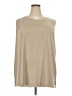Ali Miles Tan Sleeveless Blouse Size 3X - photo 1