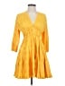 Maje 100% Polyester Yellow Casual Dress Size EU (FR) 34 / US 2 - photo 1