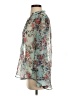 Kut from the Kloth 100% Polyester Floral Silver Long Sleeve Blouse Size S - photo 5