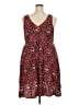 Torrid Paisley Red Casual Dress Size 2X Plus (2) - photo 2
