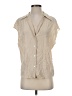 Vince. Tan Sleeveless Silk Top Size S - photo 1