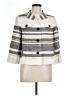 Worth 100% Rayon Stripes Gray Coat Size 12 - photo 1