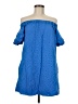 Zara Polka Dots Blue Casual Dress Size M - photo 1