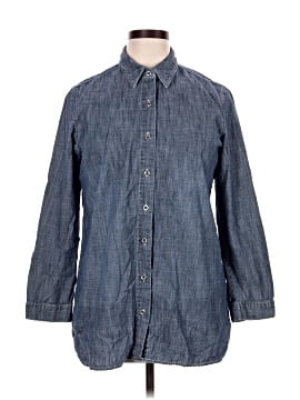 Additions By Chico's 3/4 Sleeve Button Down Shirt