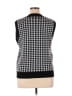 BCX 100% Acrylic Black Gray Vest Size L - photo 2