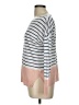 Max Studio 100% Linen Stripes Color Block White Pink Pullover Sweater Size L - photo 5