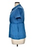 Alfani Blue Short Sleeve Blouse Size 14 - photo 5