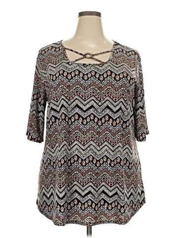 Cato 3/4 Sleeve Top (view 1)