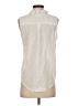 Dylan 100% Cotton Ivory Sleeveless Button-Down Shirt Size XS - photo 2