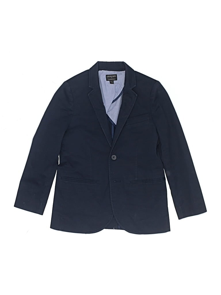 Pre-owned Crewcuts Outlet Kids' Blazer Jacket In Blue