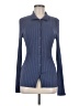 Open Edit Blue Long Sleeve Blouse Size M - photo 1