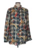 J. McLaughlin Print Blue Long Sleeve Button-Down Shirt Size M - photo 1