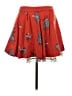 Odille 100% Wool Floral Red Wool Skirt Size 8 - photo 1