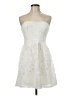 Express 100% Polyester Ivory Cocktail Dress Size 6 - photo 1