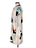 Reiss 100% Polyester Graphic Gray Casual Dress Size 8 - photo 5