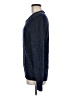 Express 100% Merino Extra Fine Wool Blue Wool Pullover Sweater Size M - photo 5