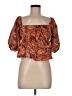 Billabong Orange Short Sleeve Blouse Size M - photo 1