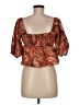 Billabong Orange Short Sleeve Blouse Size M - photo 2