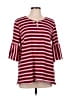 Ruby Rd. Burgundy 3/4 Sleeve Top Size L - photo 1