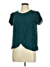Forever 21 Teal Short Sleeve Blouse Size M - photo 1