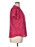 Lush 100% Polyester Burgundy Short Sleeve Blouse Size XL - photo 4