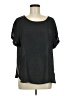 She + Sky Black Short Sleeve Blouse Size M - photo 1
