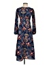 I. Madeline 100% Polyester Paisley Blue Casual Dress Size XS - photo 1