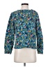 Talbots 100% Cotton Floral Blue Pullover Sweater Size S (petite) - photo 1