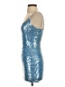 B. Darlin Metallic Blue Cocktail Dress Size 0 - photo 5