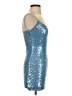 B. Darlin Metallic Blue Cocktail Dress Size 0 - photo 4