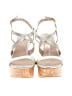 Stuart Weitzman 100% Leather Silver Wedges Size 7 1/2 - photo 2