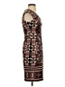 Wisp Paisley Brown Cocktail Dress Size 2 - photo 4