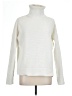 French Connection Solid Ivory Turtleneck Sweater Size L - photo 1