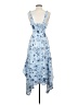 Derek Heart Paisley Blue Cocktail Dress Size S - photo 2