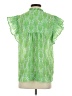 Umgee 100% Polyester Green Short Sleeve Blouse Size S - photo 2