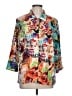 Koret Print Silver 3/4 Sleeve Blouse Size L - photo 1
